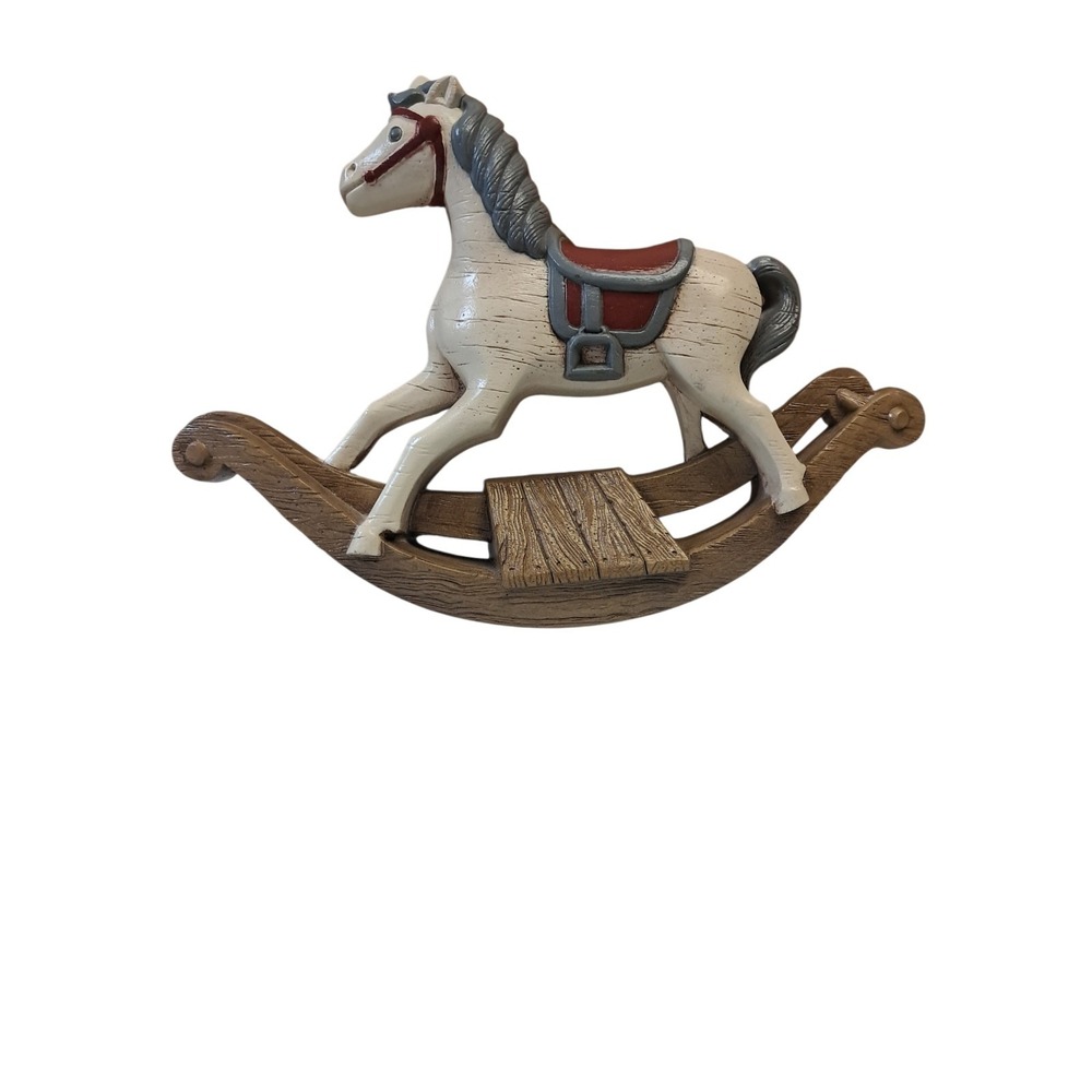 Burwood Rocking Horse Wall Plaque Sign Decor Nursery Room Childs Room Vintage‎